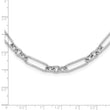Sterling Silver Rhodium-plated Open Link 18in w/2in ext. Necklace