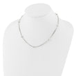 Sterling Silver Polished Multi-strand Beaded 18in Necklace