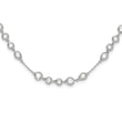 Sterling Silver Rhodium-plated Fancy CZ 18in Necklace