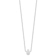 Sterling Silver Rhodium-plated Hamsa 16in w/2in ext. Necklace