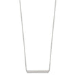 Sterling Silver Polished Slide Bar Necklace