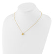 Sterling Silver Gold-tone Love Knot 16in w/2in ext. Necklace