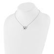 Sterling Silver Polished Amethyst, Garnet and Pink Tourmaline Circles with 2 Inch Extension Necklace - Birthstone Company