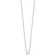 Sterling Silver Rhodium-plated Polished Created Opal 18in Necklace