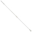 Sterling Silver Freshwater Cultured Pearl 9 inch Plus 1 inch Extender - Total 10 inch Anklet - Birthstone Company