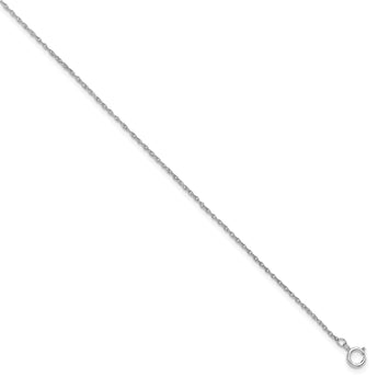 Sterling Silver 925 Polished Rope Chain Necklace 18
