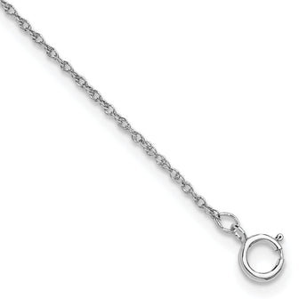 Sterling Silver 925 Polished Rope Chain Necklace 18