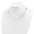 Sterling Silver Fancy Hammered Necklace - Birthstone Company
