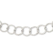 Sterling Silver Fancy Hammered Necklace - Birthstone Company