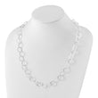 Sterling Silver Fancy Hammered Necklace - Birthstone Company
