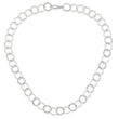 Sterling Silver Fancy Hammered Necklace - Birthstone Company