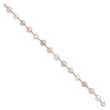 Sterling Silver RH White/Pink/Purple FWC Pearl Neck/Bracelet/Ear Set