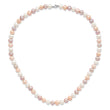 Sterling Silver RH White/Pink/Purple FWC Pearl Neck/Bracelet/Ear Set