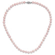 Sterling Silver Rhodium-plated 6-7mm Purple FWC Pearl Necklace