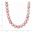 Sterling Silver Rhodium-plated 6-7mm Purple FWC Pearl Necklace