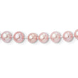 Sterling Silver Rh-plated 6-7mm Purple FW Cultured Pearl Necklace