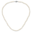 Sterling Silver Rhodium-plated 5-6mm White FWC Pearl Necklace