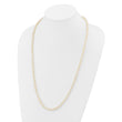 Sterling Silver Rhodium 5-6mm White Freshwater Cultured Pearl Necklace 28 in - Birthstone Company