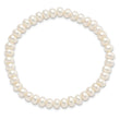 Sterling Silver Rhod-pltd White 6-7mm 3 piece FW Cultured Pearl Set