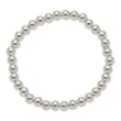 Sterling Silver Polished Bead Stretch Bracelet - Birthstone Company