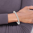 Sterling Silver Polished Bead Stretch Bracelet - Birthstone Company