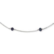 Sterling Silver Peacock Pearl Necklace with Polished Finish