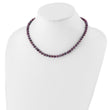 Sterling Silver Rhod-plated 5-6mm Black FWC Pearl Necklace 16 in - Birthstone Company