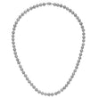 Sterling Silver Rhodium-plated 7-8mm Grey Near-Round Freshwater Cultured Pearl 7.25 inch Bracelet - Birthstone Company