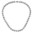 Sterling Silver Rhodium 8-9mm Grey FWC Pearl Necklace