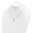 Sterling Silver Rhodium-plated 6-7mm White FWC Pearl Necklace/Earring Set