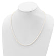 Sterling Silver Rhodium 4-5mm White FWC Pearl Necklace