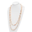 9-11mm White, Pink and Purple Baroque Freshwater Cultured Pearl Endless 64 inch Necklace - Birthstone Company