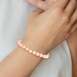6-7mm Pink Freshwater Cultured Pearl Stretch Bracelet - Birthstone Company