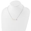 Sterling Silver Rhodium-plated 7-8mm White Button FWC Pearl Necklace