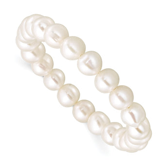 Madi K 5-6mm Freshwater Cultured Pearl Children's Stretch Bracelet - Birthstone Company
