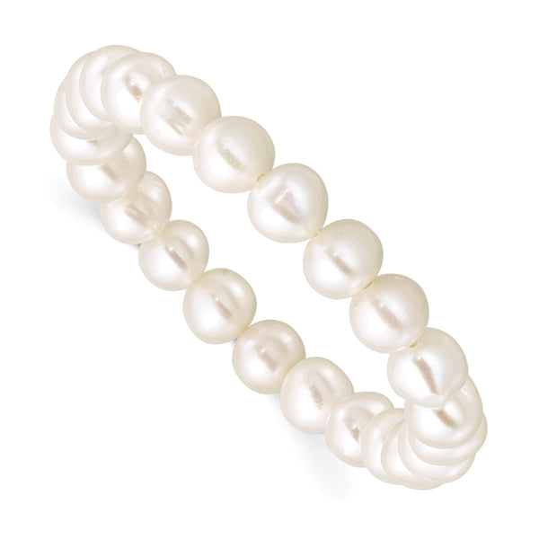 Madi K 5-6mm Freshwater Cultured Pearl Children's Stretch Bracelet - Birthstone Company