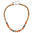 Sterling Silver Multi Stone 18.5in With 2 Inch Extention Necklace - Birthstone Company