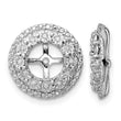 Sterling Silver Rhodium Diam. Earring Jacket - Birthstone Company