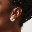 Sterling Silver Radiant Essence Hoop Earrings