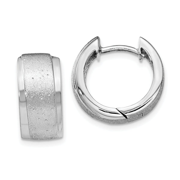 Sterling Silver Radiant Essence Hoop Earrings