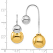 Sterling Silver & Gold-tone Dangle Earrings