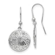 Sterling Silver Polished CZ Dangle Earrings