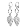 Sterling Silver Rhodium-plated Filigree Dangle Earrings - Birthstone Company