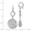 Sterling Silver Rhodium-plated Filigree Dangle Earrings
