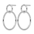 Sterling Silver Polished Post Dangle Earrings - Birthstone Company