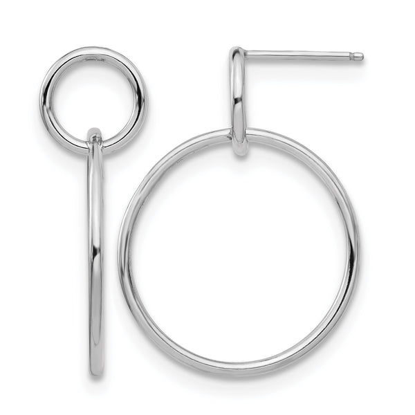 Sterling Silver Polished Post Dangle Earrings - Birthstone Company