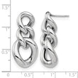 Sterling Silver Polished Post Dangle Earrings - Birthstone Company