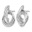 Sterling Silver Rh-plated Polished Post Earrings - Birthstone Company