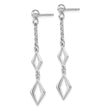 Sterling Silver Rhodium-plated Polished Earrings