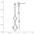 Sterling Silver Rhodium-plated Polished Earrings